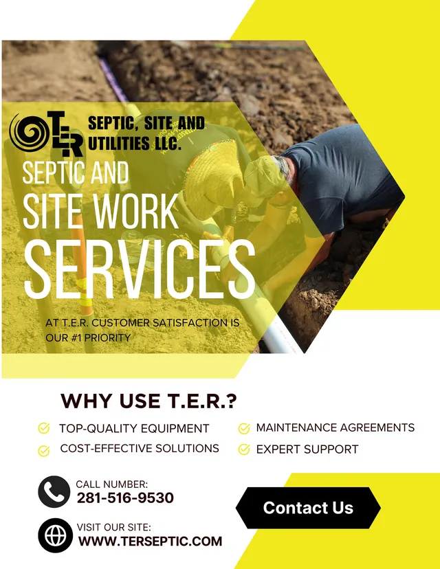 Why Use T.E.R. Septic Site & Utilities?